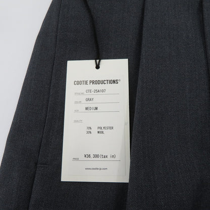 COOTIE | クーティー T/W Saxony 2 Tuck Wide Easy Trousers スラックス その他ボトムス CTE-25A107 グレー サイズ：M【瀬戸大橋店】