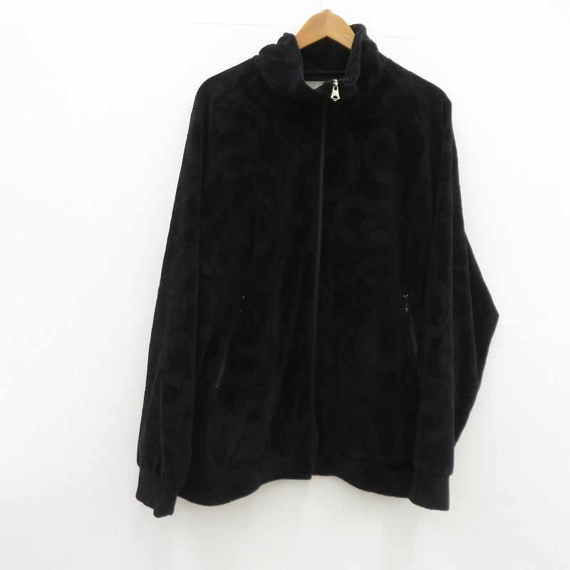 CALEE | キャリー JQ VELOUR TRACK TYPE JACKET トラックジャケット ジャージ ブラック サイズ：XL【瀬戸大橋店】