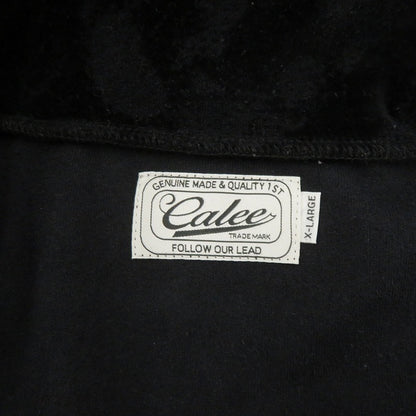 CALEE | キャリー JQ VELOUR TRACK TYPE JACKET トラックジャケット ジャージ ブラック サイズ：XL【瀬戸大橋店】