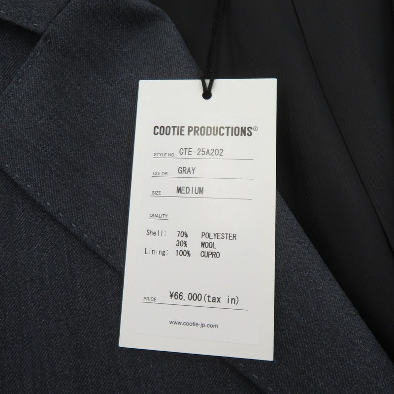 COOTIE | クーティー T/W Saxony Single Breasted JKT テーラードジャケット CTE-25A202 グレー サイズ：M【瀬戸大橋店】