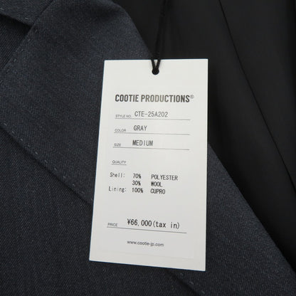 COOTIE | クーティー T/W Saxony Single Breasted JKT テーラードジャケット CTE-25A202 グレー サイズ：M【瀬戸大橋店】