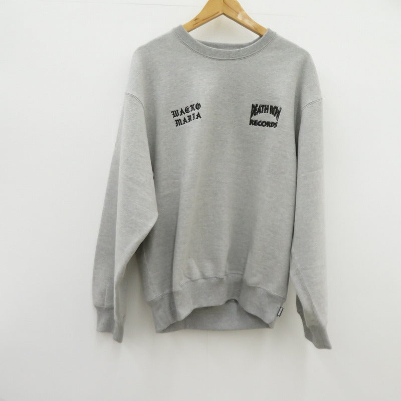 WACKOMARIA | ワコマリア ×DEATH ROW RECORDS スウェット DEATHROW-WM-SS06 グレー サイズ：L【瀬戸大橋店】