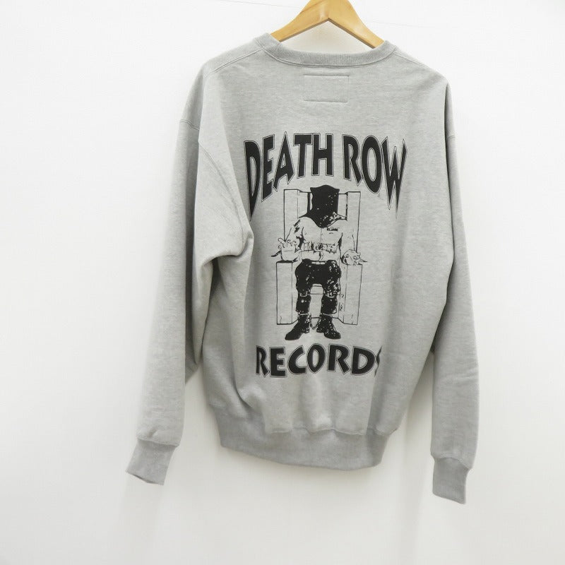 WACKOMARIA | ワコマリア ×DEATH ROW RECORDS スウェット DEATHROW-WM-SS06 グレー サイズ：L【瀬戸大橋店】