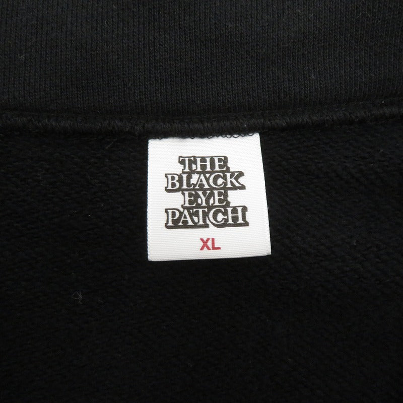 BlackEyePatch | ブラックアイパッチ ハーフジップ スウェット ブラック サイズ：XL【瀬戸大橋店】