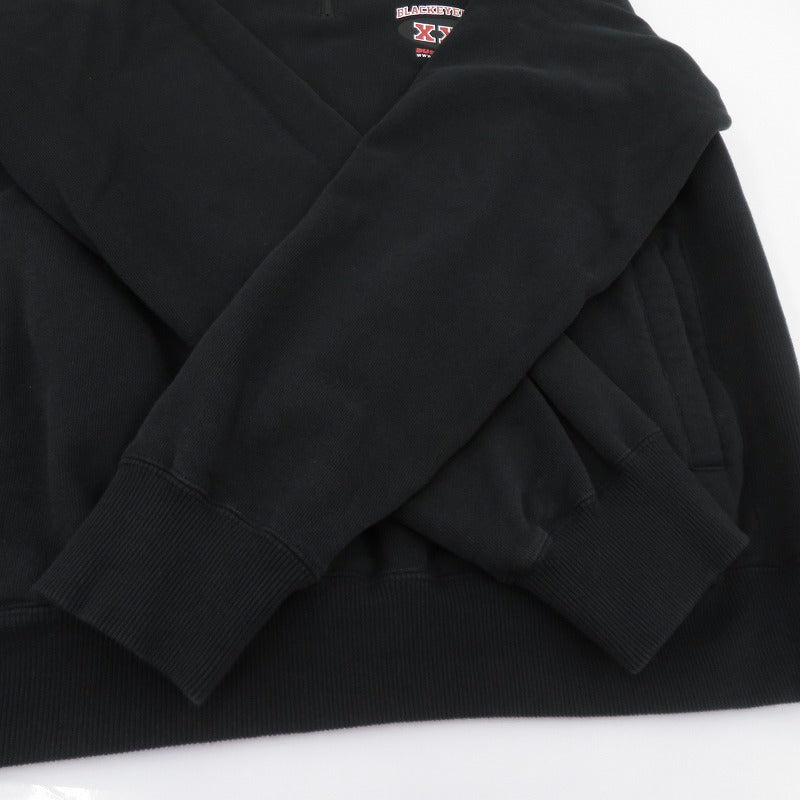BlackEyePatch | ブラックアイパッチ ハーフジップ スウェット ブラック サイズ：XL【瀬戸大橋店】