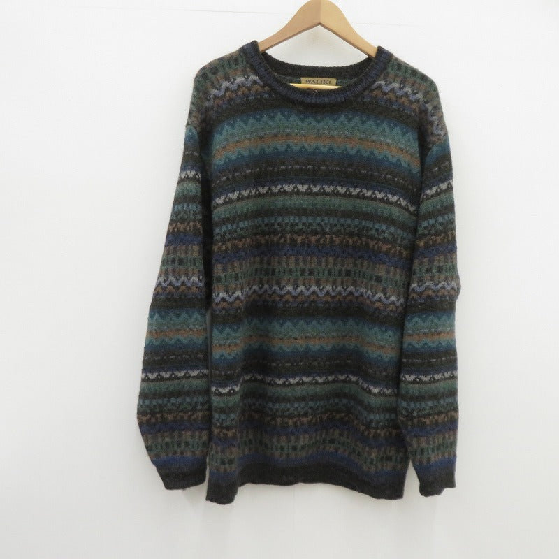 VINTAGE衣料 | ヴィンテージイリョウ WALIKI ニット マルチカラー サイズ：XL【瀬戸大橋店】