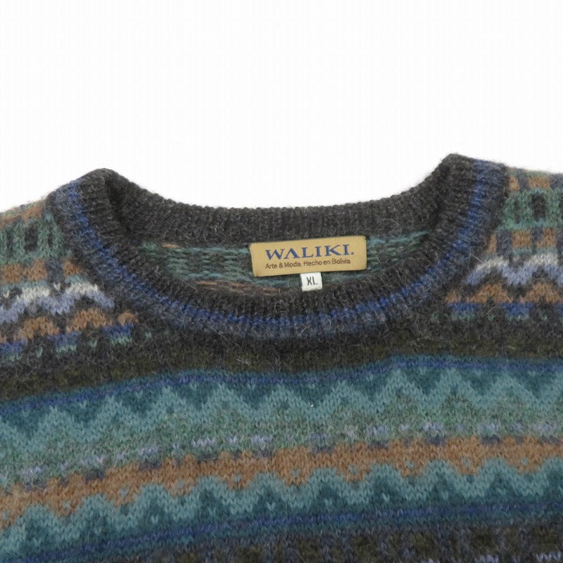 VINTAGE衣料 | ヴィンテージイリョウ WALIKI ニット マルチカラー サイズ：XL【瀬戸大橋店】