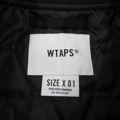 W)TAPS | ダブルタップス TEAM / JACKET / NYLON. TWILL スタジャン 261TQDT-JKM01 ブラック サイズ：1【瀬戸大橋店】