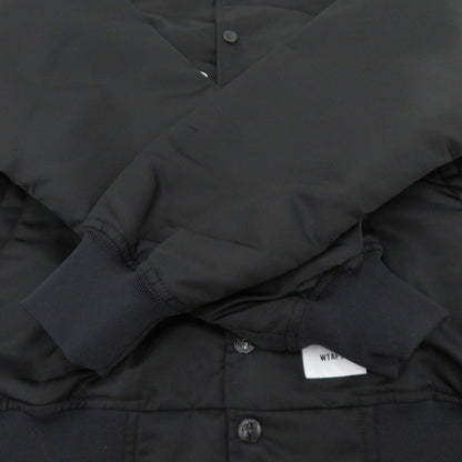 W)TAPS | ダブルタップス TEAM / JACKET / NYLON. TWILL スタジャン 261TQDT-JKM01 ブラック サイズ：1【瀬戸大橋店】