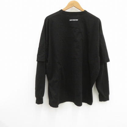 COOTIE | クーティー Supima Oversized CellieL/S Tee 長袖Ｔシャツ ブラック サイズ：L【瀬戸大橋店】