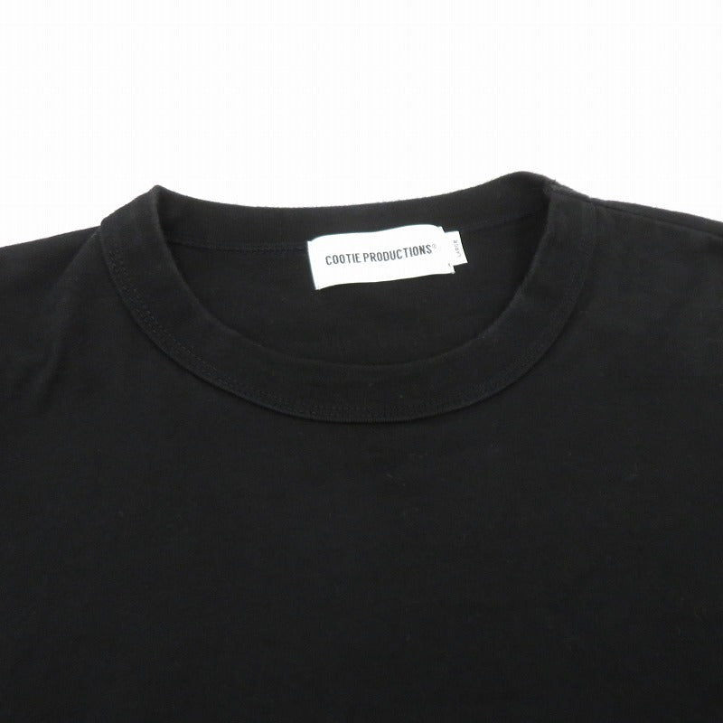 COOTIE | クーティー Supima Oversized CellieL/S Tee 長袖Ｔシャツ ブラック サイズ：L【瀬戸大橋店】