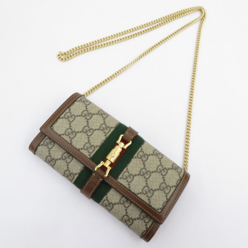 GUCCI | Gucci GG Supreme Jackie 1961 Wallet 652681 0416 Brown