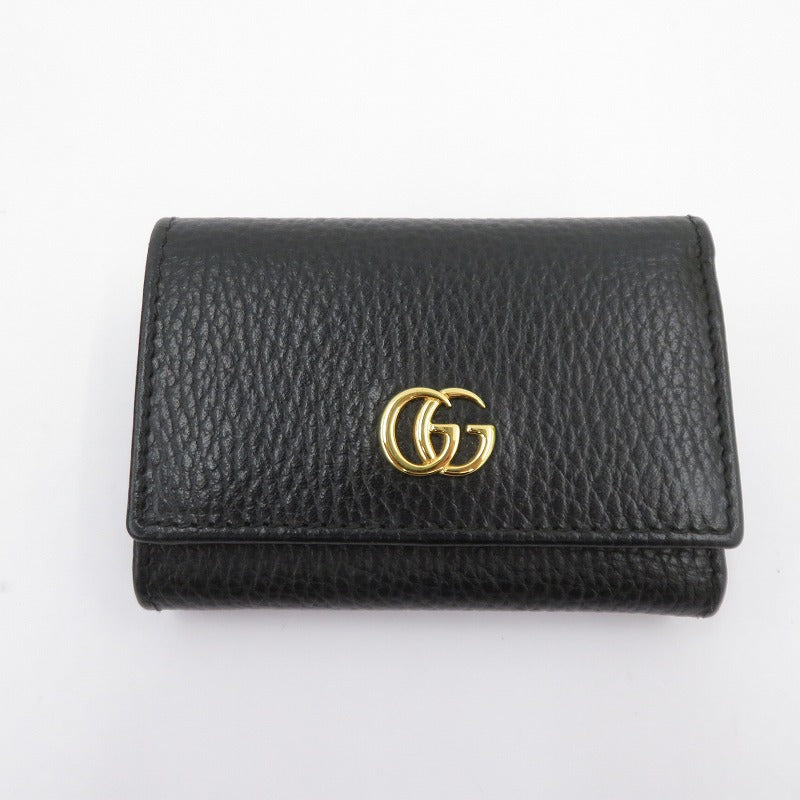 GUCCI | グッチ GGマーモント 三つ折り財布 644407・525040 ブラック【瀬戸大橋店】