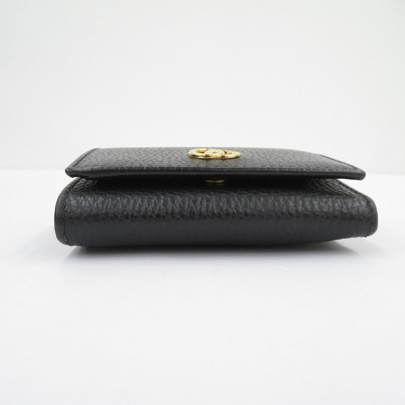 GUCCI | グッチ GGマーモント 三つ折り財布 644407・525040 ブラック【瀬戸大橋店】