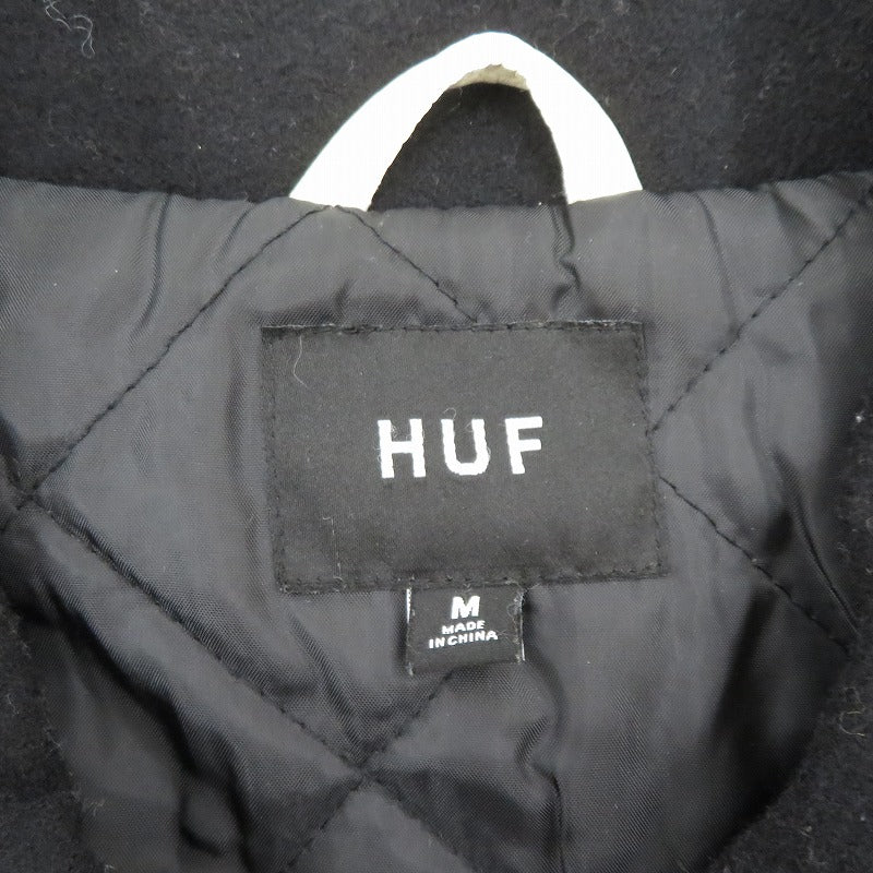 HUF | ハフ SONG VARSITY JACKET スタジャン ブラック サイズ：M【瀬戸大橋店】