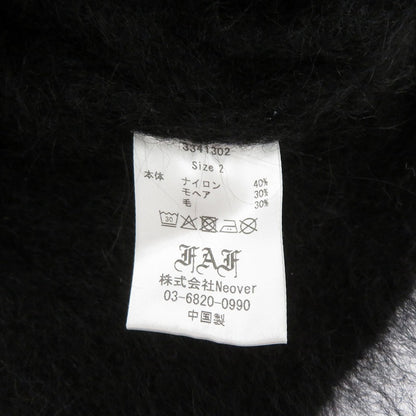 FAF MOHAIR HOODIE パーカー 3341302 ブラック サイズ：2【瀬戸大橋店】