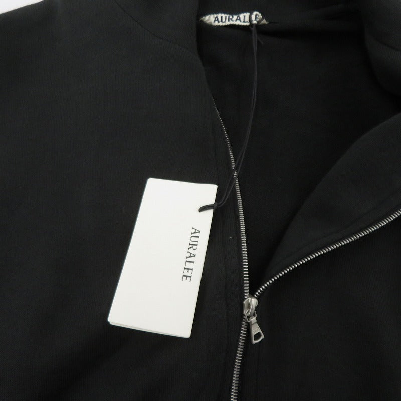 AURALEE | オーラリー SUPER HIGH GAUGE SWEAT ZIP BLOUSON ブルゾン A25AB01CU ブラック サイズ：4【瀬戸大橋店】
