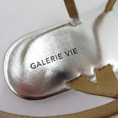 GALERIE VIE ベアサンダル サンダル シルバー サイズ：38【瀬戸大橋店】