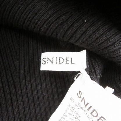 snidel | スナイデル フリルディテールニットプルオーバー ニット SWNT195088 ブラック サイズ：FreeSize【瀬戸大橋店】