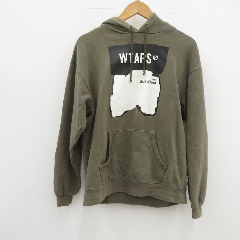 W)TAPS | ダブルタップス SIDE EFFECT HOODIE 19AW パーカー カーキ サイズ：3【瀬戸大橋店】