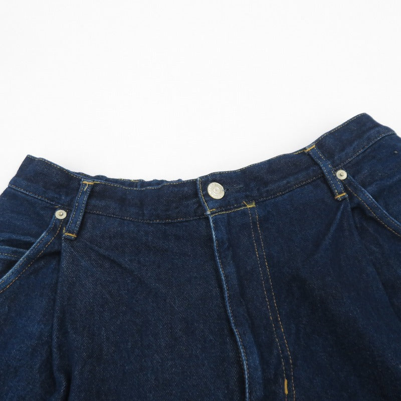 NEON SIGN | ネオンサイン Wide denim slacks “Rigid” デニムパンツ N0343 ネイビー サイズ：48【瀬戸大橋店】