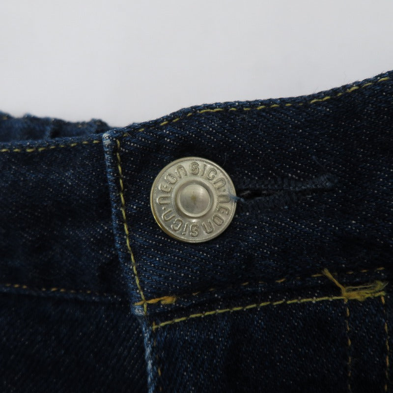 NEON SIGN | ネオンサイン Wide denim slacks “Rigid” デニムパンツ N0343 ネイビー サイズ：48【瀬戸大橋店】