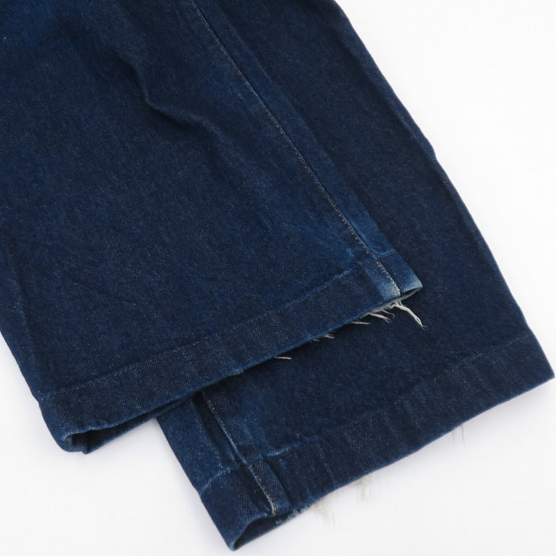 NEON SIGN | ネオンサイン Wide denim slacks “Rigid” デニムパンツ N0343 ネイビー サイズ：48【瀬戸大橋店】