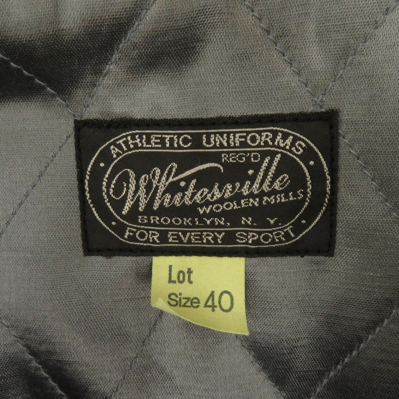 WHITESVILLE | ホワイツビルホワイツヴィル コーデュロイ スタジャン WV11792 ブラック サイズ：40【瀬戸大橋店】