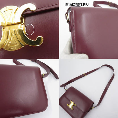 CELINE | セリーヌ トリオンフバッグ ショルダーバッグ 187363BF4.28LB ボルドー/バーガンディー【瀬戸大橋店】