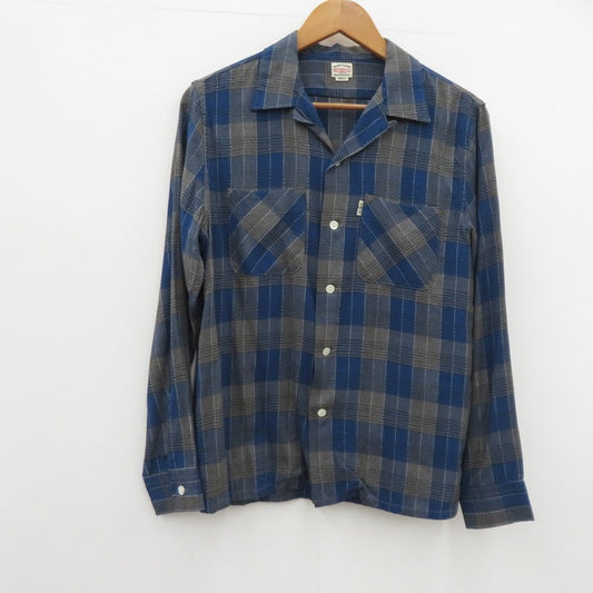 COOTIE | クーティー Ombre Check Shirt 長袖シャツ ブルー サイズ：S【瀬戸大橋店】