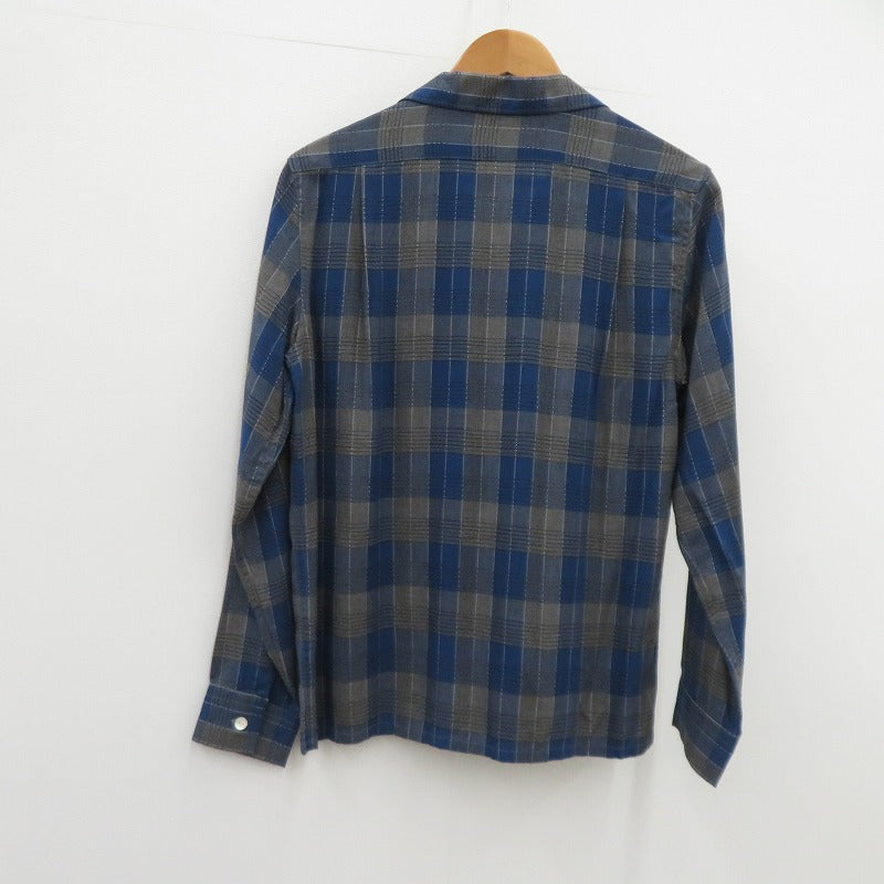 COOTIE | クーティー Ombre Check Shirt 長袖シャツ ブルー サイズ：S【瀬戸大橋店】