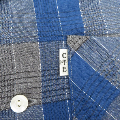 COOTIE | クーティー Ombre Check Shirt 長袖シャツ ブルー サイズ：S【瀬戸大橋店】
