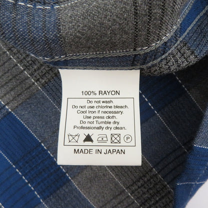 COOTIE | クーティー Ombre Check Shirt 長袖シャツ ブルー サイズ：S【瀬戸大橋店】