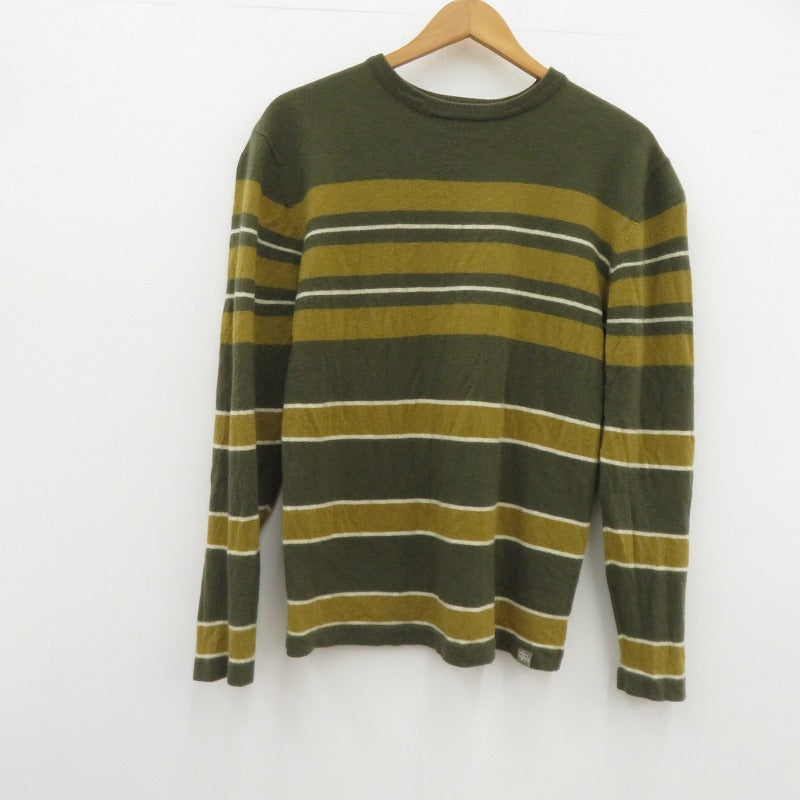 STUSSY | ステューシー 00'S ウール セーター カーキ サイズ：L【瀬戸大橋店】
