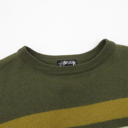 STUSSY | ステューシー 00'S ウール セーター カーキ サイズ：L【瀬戸大橋店】