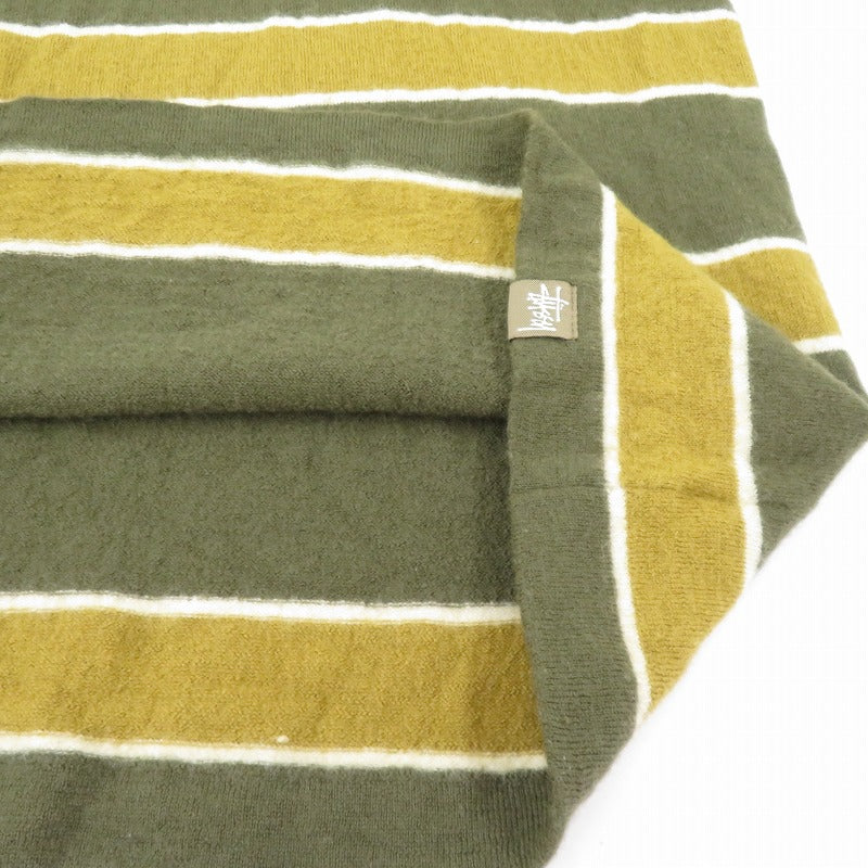 STUSSY | ステューシー 00'S ウール セーター カーキ サイズ：L【瀬戸大橋店】