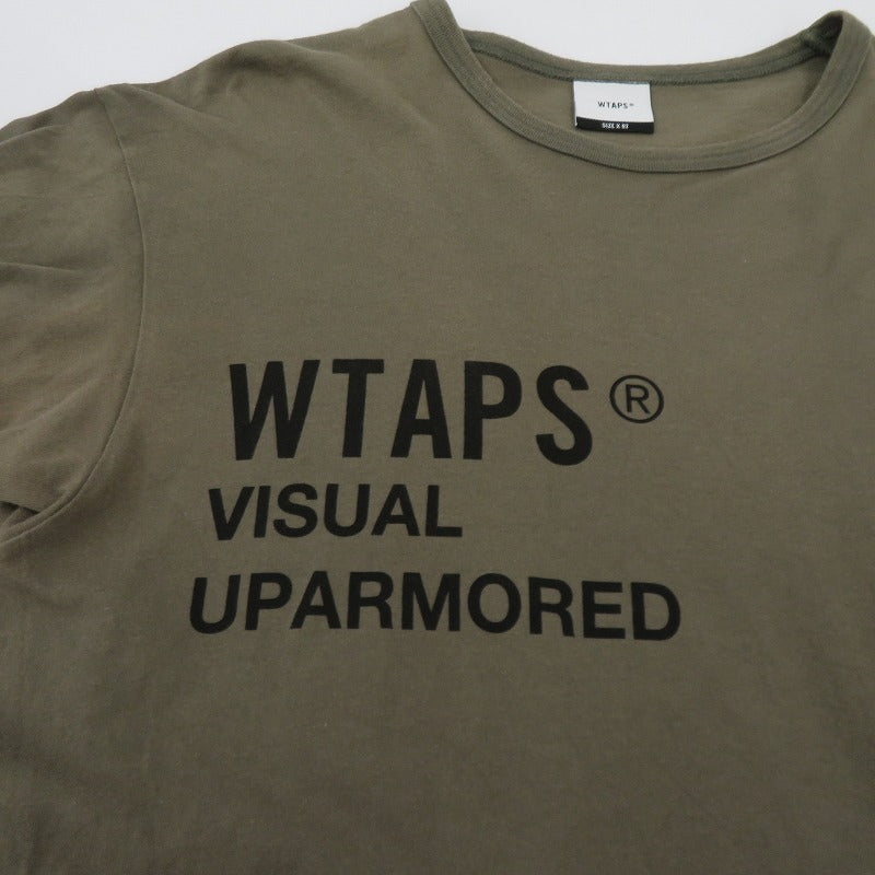 W)TAPS | ダブルタップス PX SS / COTTON 半袖Ｔシャツ 201ATDT-CSM02S カーキ サイズ：2【瀬戸大橋店】