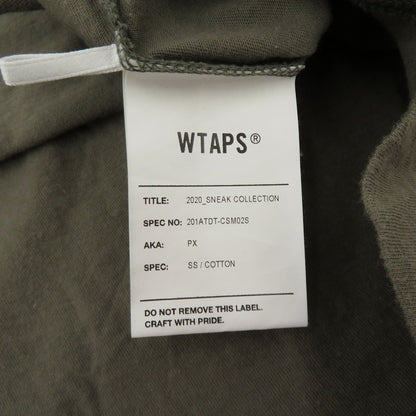 W)TAPS | ダブルタップス PX SS / COTTON 半袖Ｔシャツ 201ATDT-CSM02S カーキ サイズ：2【瀬戸大橋店】
