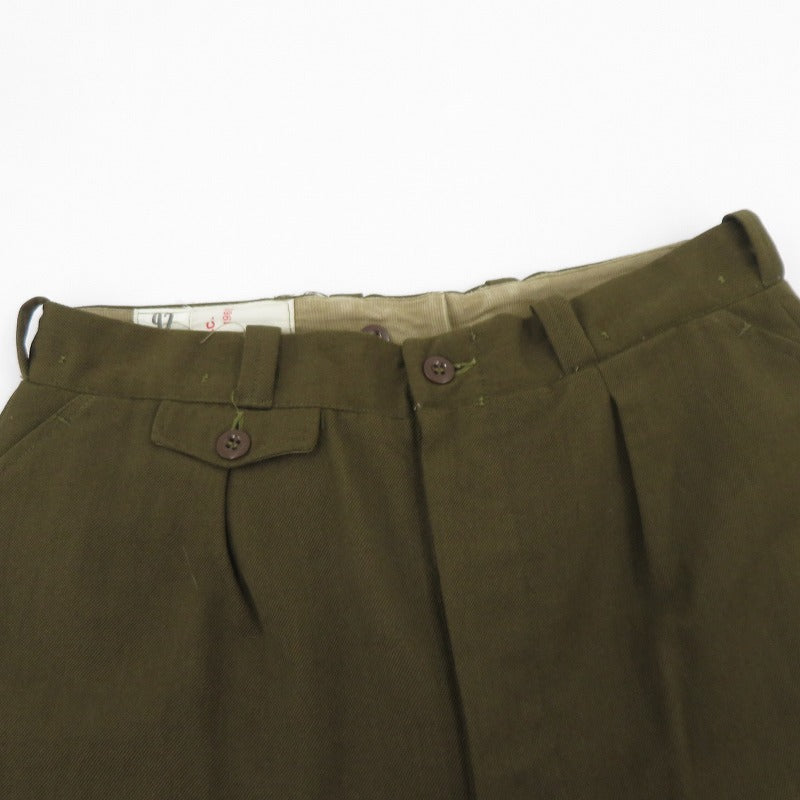 MILITARY衣料 | ミリタリーイリョウ French Army 60S パンツ オリーブ サイズ：不明【瀬戸大橋店】