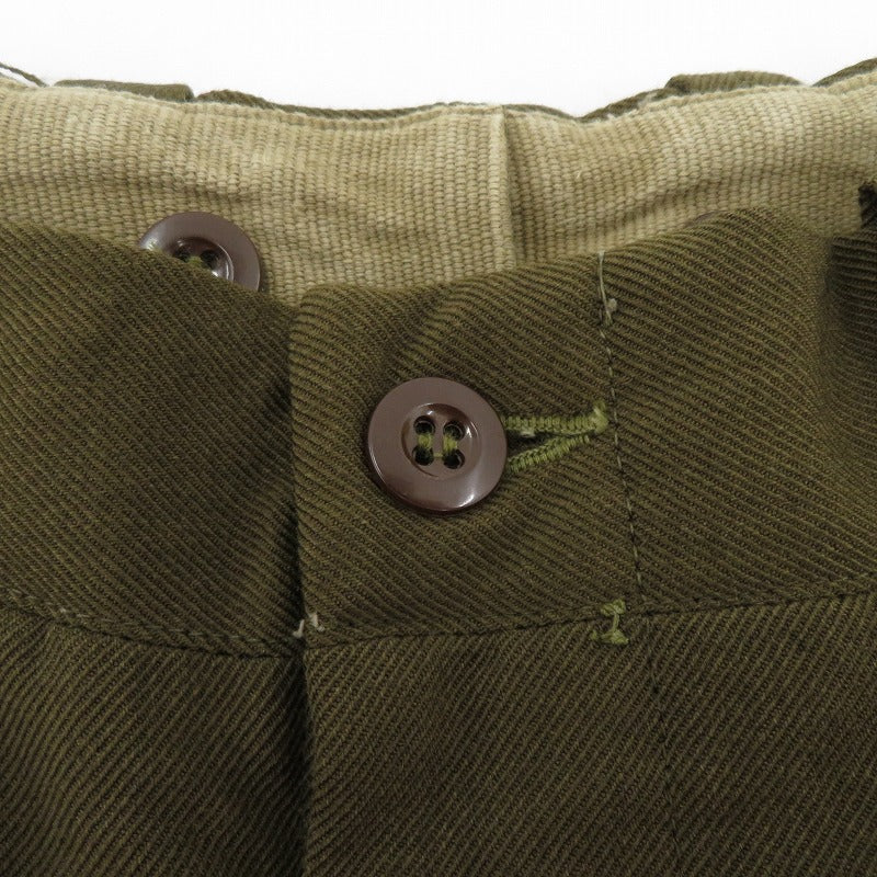MILITARY衣料 | ミリタリーイリョウ French Army 60S パンツ オリーブ サイズ：不明【瀬戸大橋店】