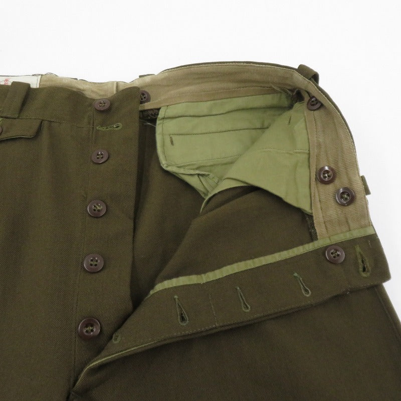 MILITARY衣料 | ミリタリーイリョウ French Army 60S パンツ オリーブ サイズ：不明【瀬戸大橋店】