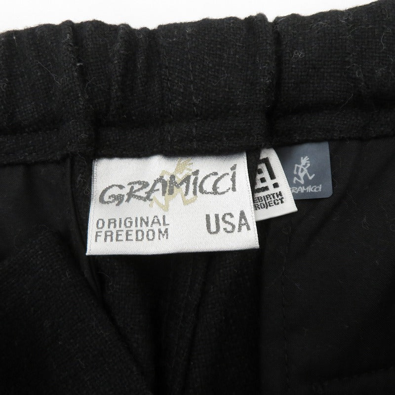 Gramicci | グラミチ ×REBIRTH PROJECT 別注 リサイクルウールテーパードパンツ パンツ 1275505150 ブラック サイズ：M【瀬戸大橋店】