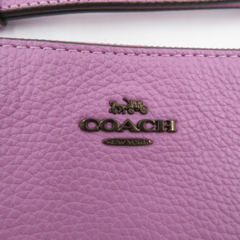 COACH | コーチ スモール リストレット ペブルドレザー ポーチ F2296-22952 ピンク【瀬戸大橋店】
