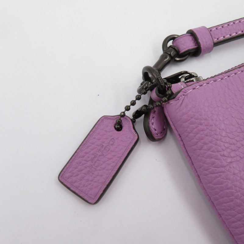 COACH | コーチ スモール リストレット ペブルドレザー ポーチ F2296-22952 ピンク【瀬戸大橋店】