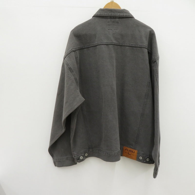 FUBU ジャケット デニム FAM-42307 ブラック サイズ：XL【瀬戸大橋店】
