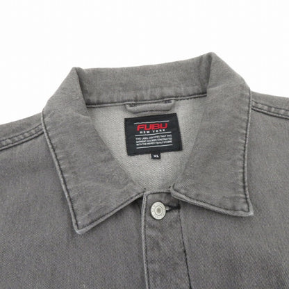 FUBU ジャケット デニム FAM-42307 ブラック サイズ：XL【瀬戸大橋店】