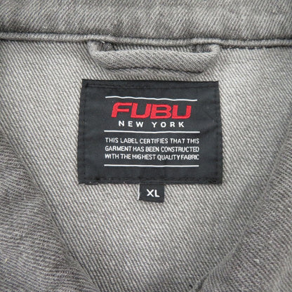 FUBU ジャケット デニム FAM-42307 ブラック サイズ：XL【瀬戸大橋店】