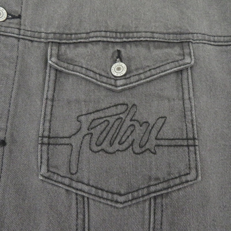 FUBU ジャケット デニム FAM-42307 ブラック サイズ：XL【瀬戸大橋店】