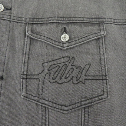 FUBU ジャケット デニム FAM-42307 ブラック サイズ：XL【瀬戸大橋店】
