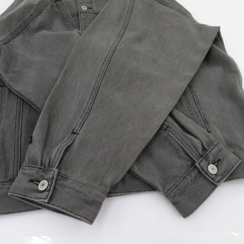 FUBU ジャケット デニム FAM-42307 ブラック サイズ：XL【瀬戸大橋店】